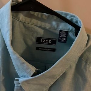 Aqua button down izod XXL xt